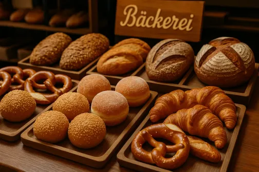 Bäckereiauslage,  symbolisch